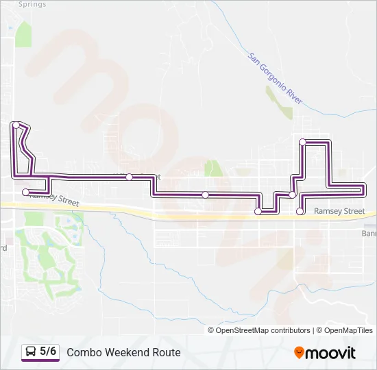 5/6 Bus Line Map