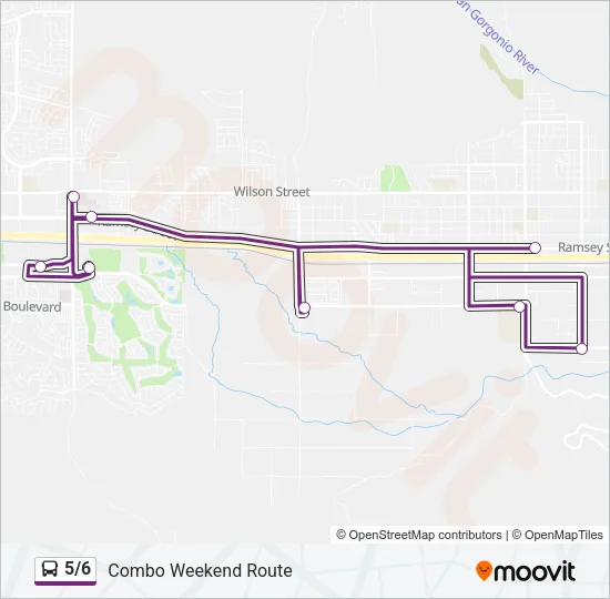 5/6 Bus Line Map