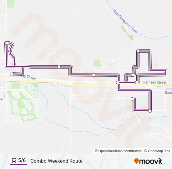 5/6 Bus Line Map