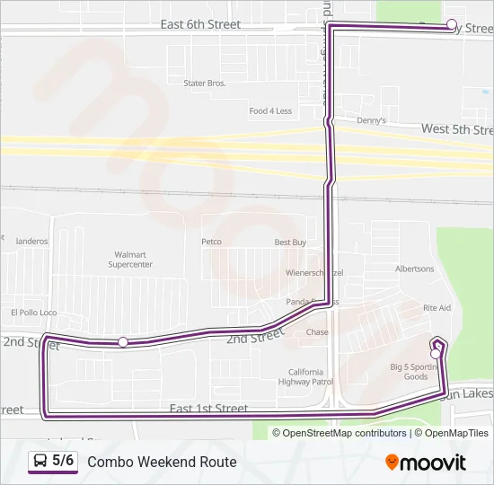 5/6 Bus Line Map