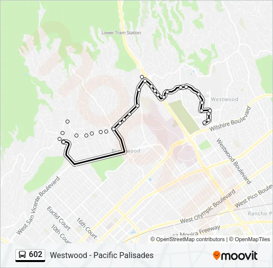 602 Bus Line Map