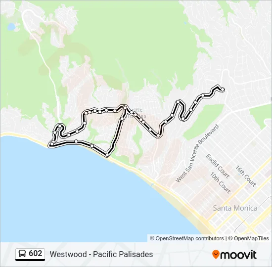 602 Bus Line Map