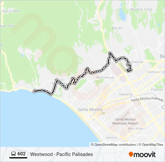 602 Bus Line Map
