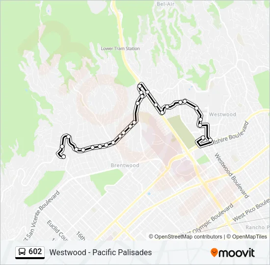 602 Bus Line Map