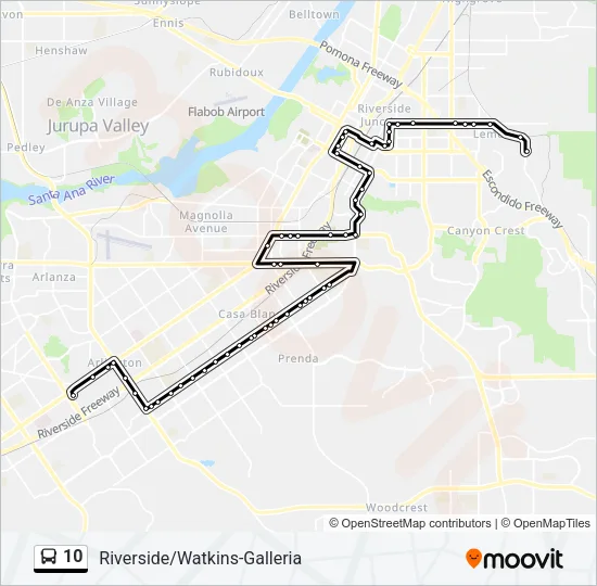 10 Bus Line Map