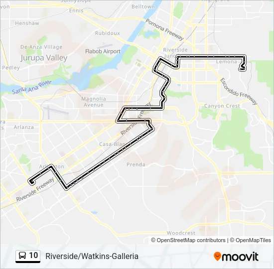 10 Bus Line Map