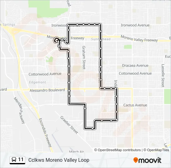 11 Bus Line Map