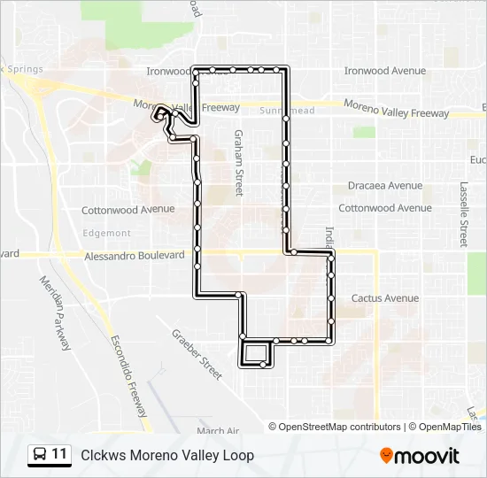 11 Bus Line Map