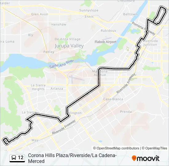 12 Bus Line Map
