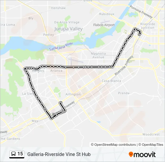 15 Bus Line Map