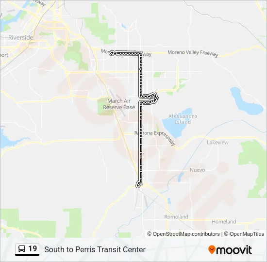 19 Bus Line Map