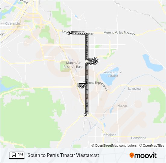 Mapa de 19 de autobús