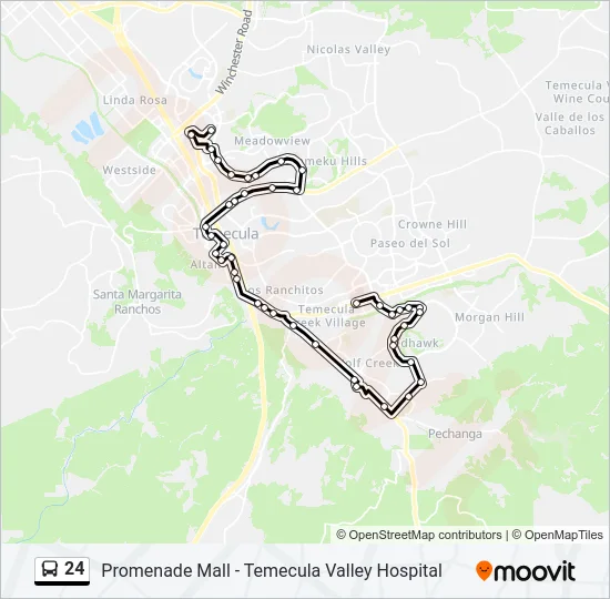 24 Bus Line Map