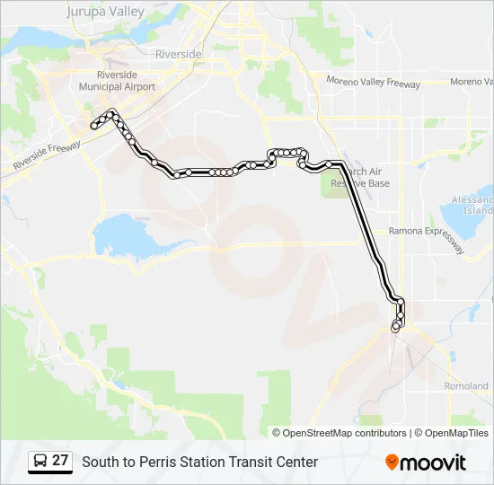 27 Bus Line Map