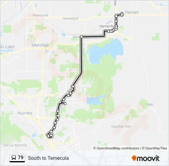 79 Bus Line Map