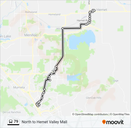 79 Bus Line Map