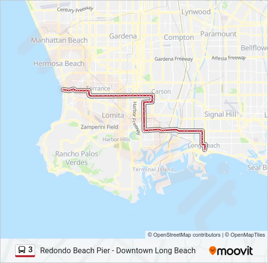 3 Bus Line Map