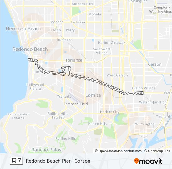 7 Bus Line Map