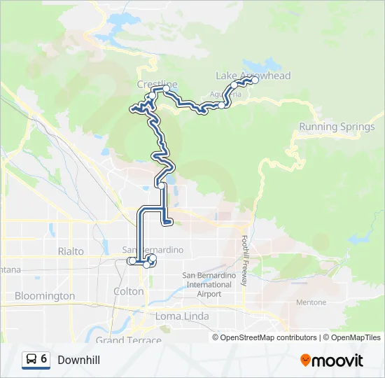 6 Bus Line Map
