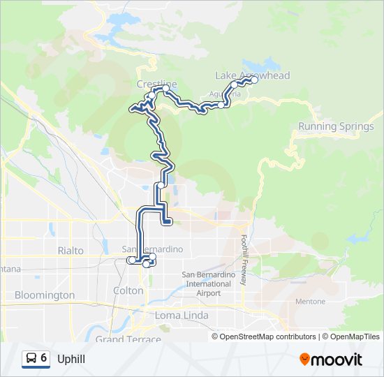 6 Bus Line Map
