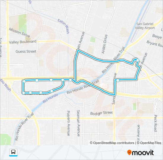 FLAIR PARK Bus Line Map