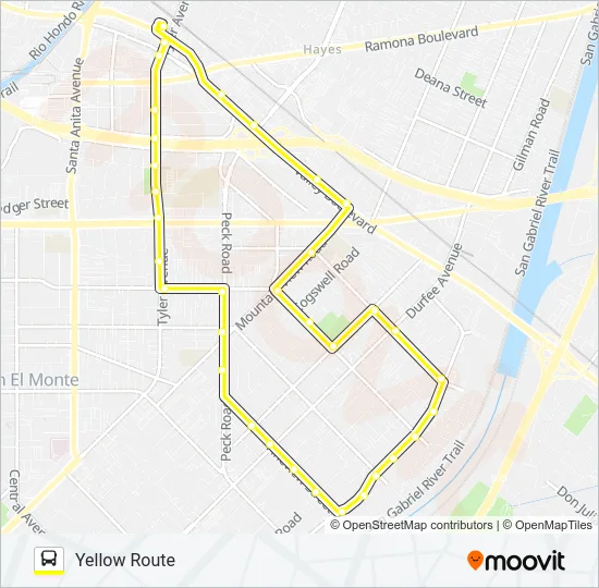 YELLOW ROUTE  Line Map
