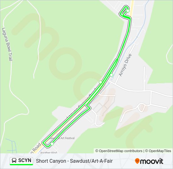 SCYN Bus Line Map