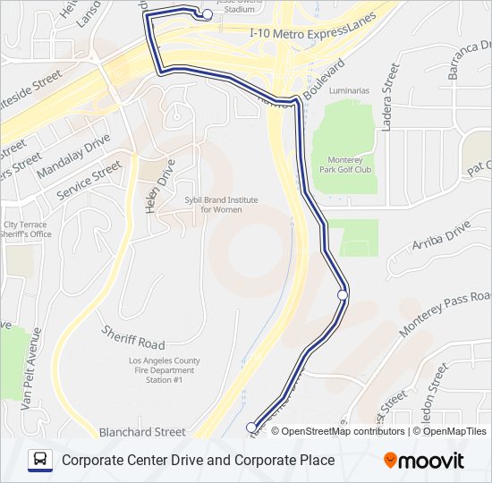 Cal State La Map Pdf Link Csula Metrolink To Corporate Center Route: Schedules, Stops & Maps -  Corporate Center Drive And Corporate Place (Updated)