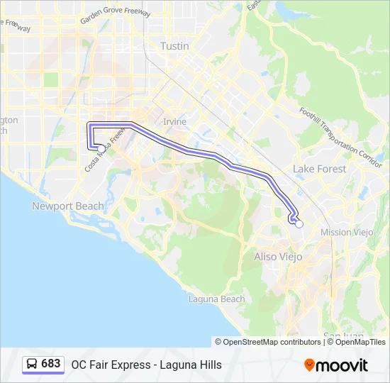 683 Bus Line Map