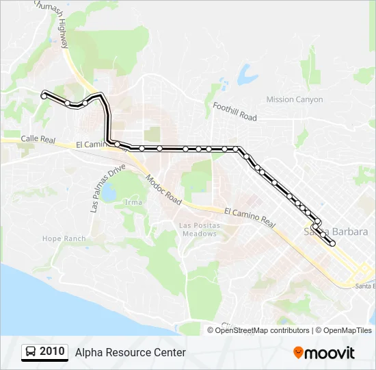 2010 Bus Line Map
