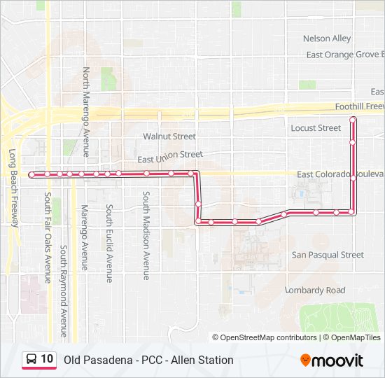 10 bus Line Map