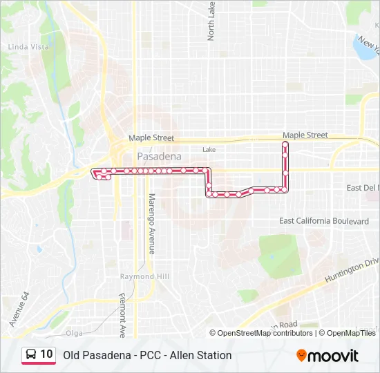 10 Bus Line Map