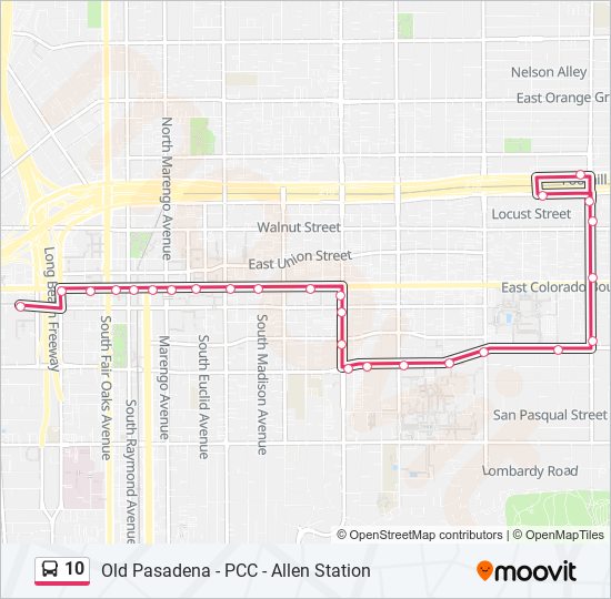 10 Bus Line Map