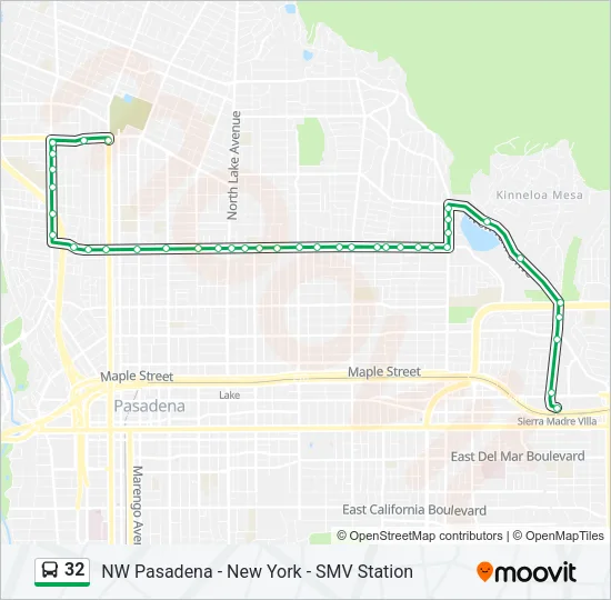 32 Bus Line Map