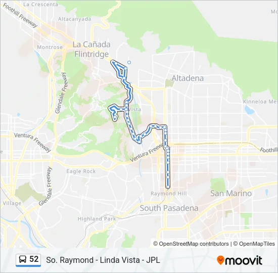 52 Bus Line Map