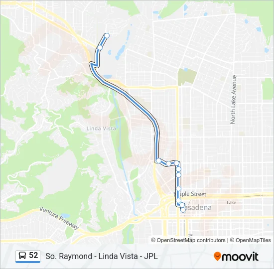 52 Bus Line Map