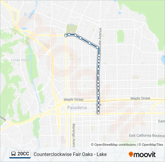 20CC Bus Line Map