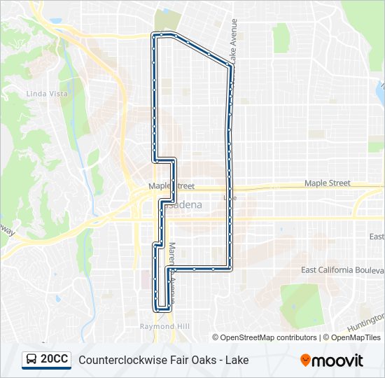 20CC bus Line Map