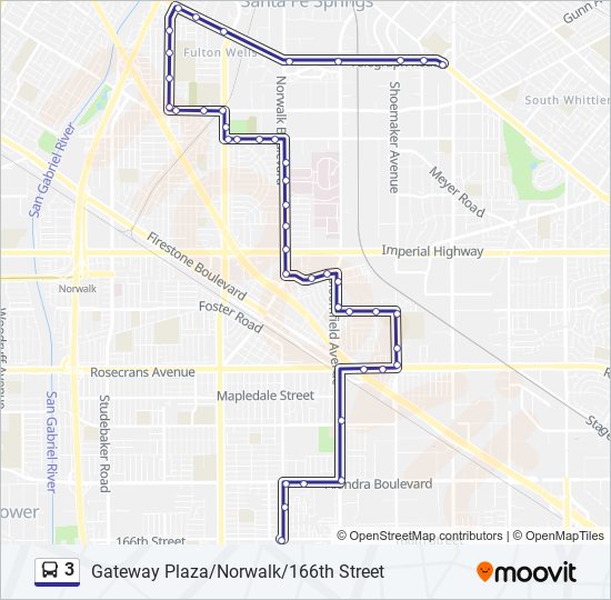 3 Route: Schedules, Stops & Maps - Aviation Sta/Lax (Updated)