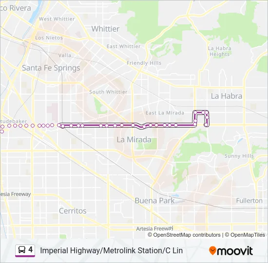 4 Bus Line Map