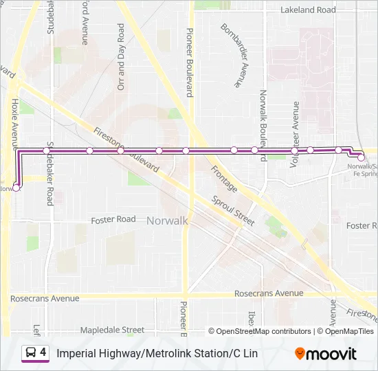 4 Bus Line Map