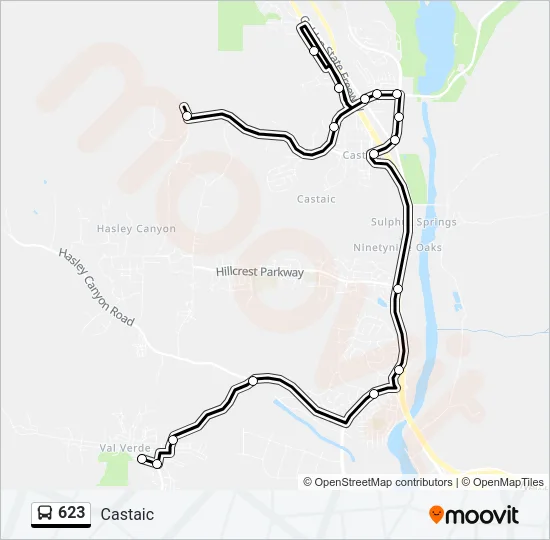 623 Bus Line Map