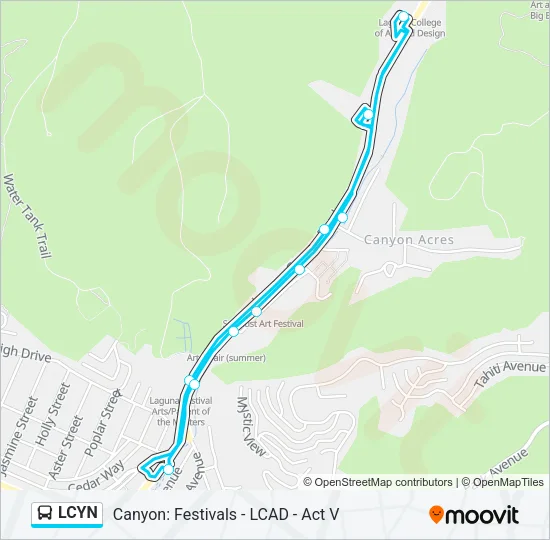 LCYN Bus Line Map