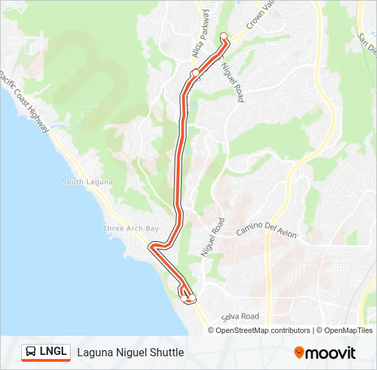 LNGL Bus Line Map