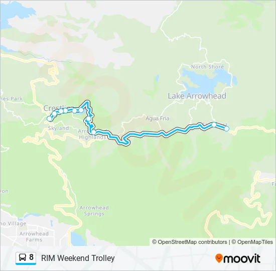 8 Bus Line Map