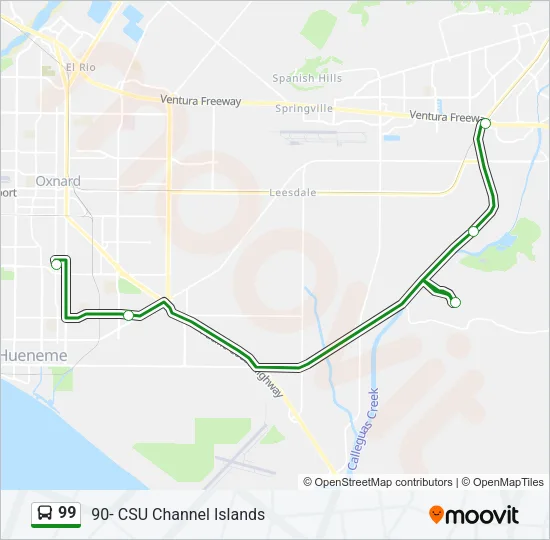 99 Bus Line Map