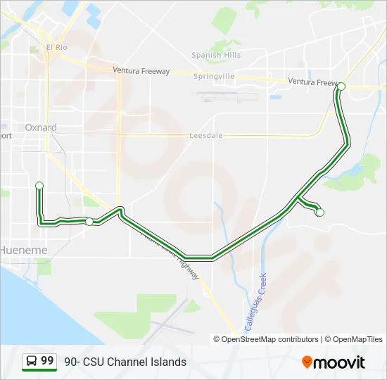 99 Bus Line Map