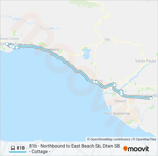 81B Bus Line Map