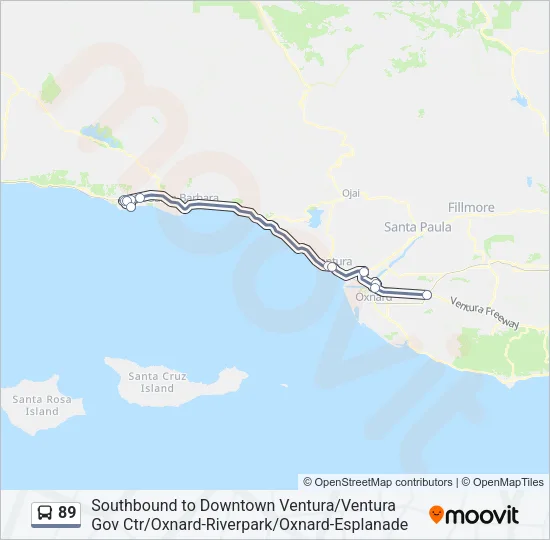89 Bus Line Map
