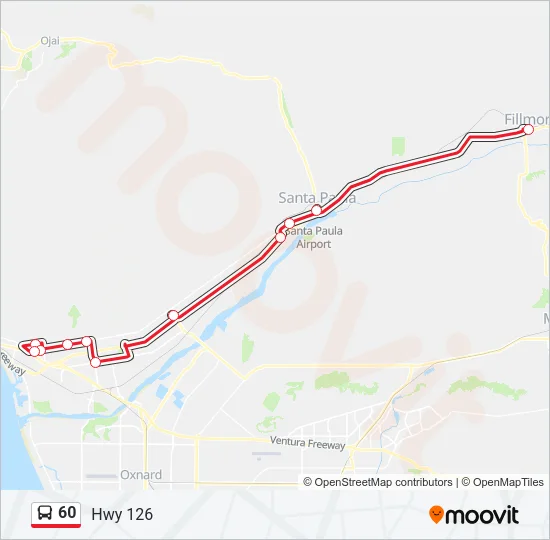 60 Bus Line Map